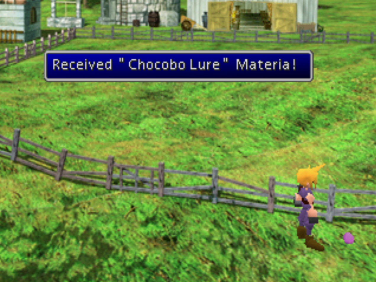 Chocobo Lure Received